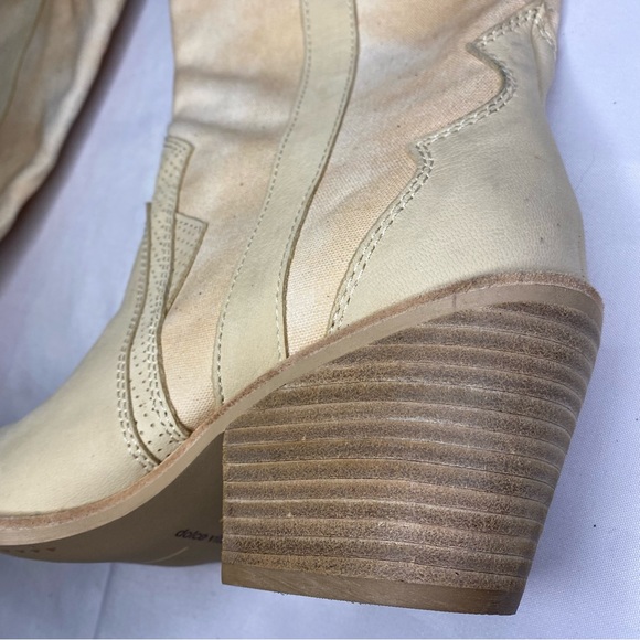 Dolce Vita Cream Cowboy Boots chic, Bach party 🎉 - Picture 11 of 16